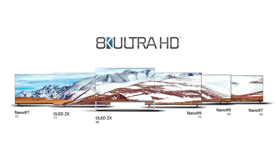 LG전자가 2020년형 리얼 8K TV 신제품을 출시했다. 출처:LG전자