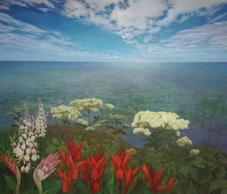 Chôra – Flower, sea, sky 170x140cm Oil on canvas 2021 박윤순